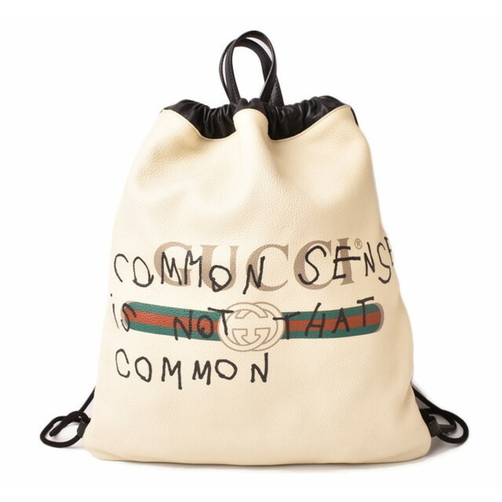 Gucci Drawstring Backpack Coco Capitan White Black - image 1